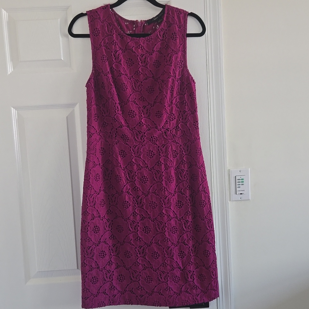 Cynthia Steffe Lace Midi Dress - Magenta